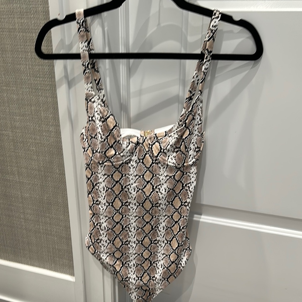 Snakeskin Print Swimsuit